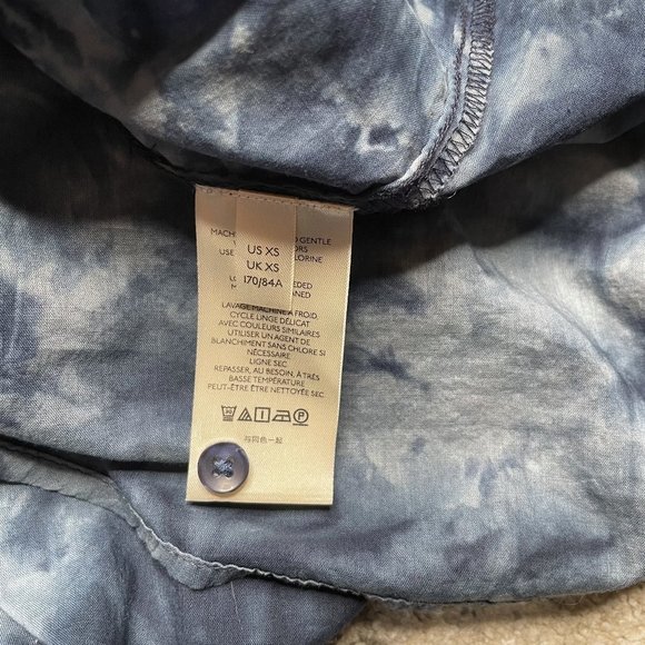 Pilcro & The Letterpress The Cate Tie Dye Button Down Shirt size XS NEW NWT - Picture 5 of 8